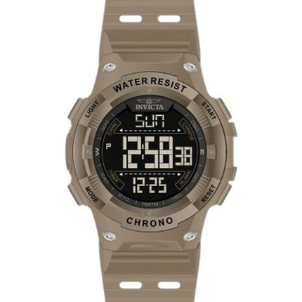 Invicta Racing digitaalinen kronografi polyuretaanihihna musta kellotaulu kvartsi 47526 100M miesten kello