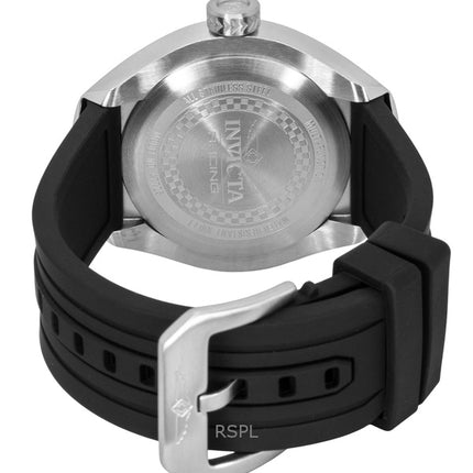 Invicta Racing silikonirannekkeen hopeinen kellotaulu kvartsi 47726 miesten kello