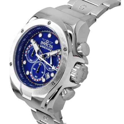 Invicta Racing Chronograph ruostumattomasta teräksestä valmistettu sininen kellotaulu kvartsi 47745 miesten kello