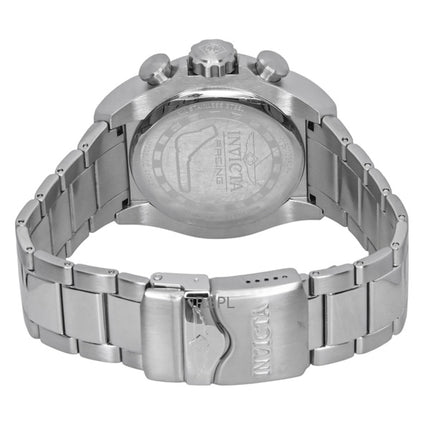 Invicta Racing Chronograph ruostumattomasta teräksestä valmistettu valkoinen kellotaulu kvartsi 47746 miesten kello