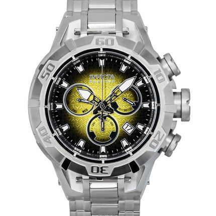 Invicta Reserve Ocean Warrior Chronograph keltainen ja musta soittaa kvartsi 47848 100M miesten kello