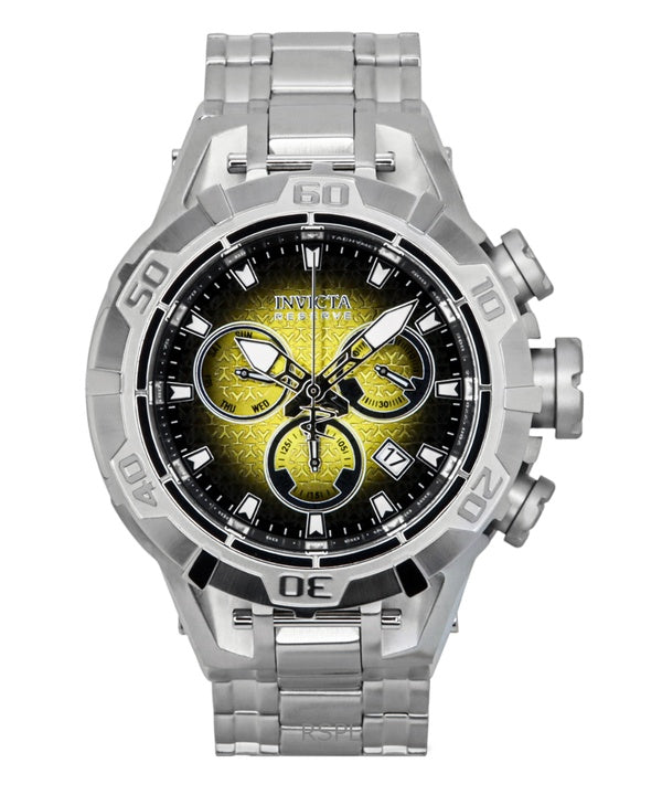 Invicta Reserve Ocean Warrior Chronograph keltainen ja musta soittaa kvartsi 47848 100M miesten kello