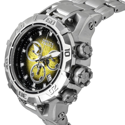 Invicta Reserve Ocean Warrior Chronograph keltainen ja musta soittaa kvartsi 47848 100M miesten kello