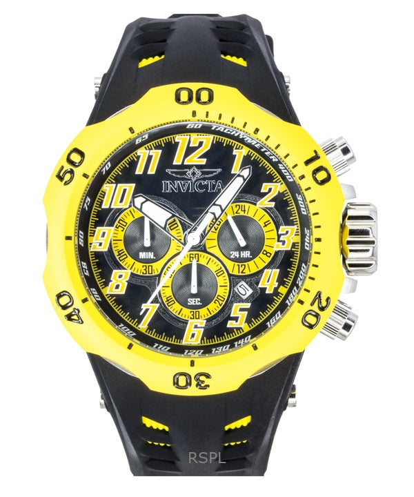 Invicta Venom Hydra GMT Chronograph silikonirannekkeen musta kellotaulu kvartsi 48236 200M miesten kello