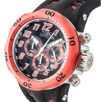 Invicta Venom Hydra GMT Chronograph silikonirannekkeen musta kellotaulu kvartsi 48237 200M miesten kello