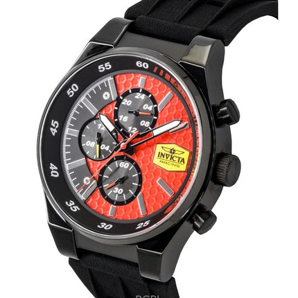 Invicta Racing Chronograph silikonirannekkeen punainen kellotaulu kvartsi 48877 miesten kello