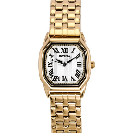 Invicta Wildflower Ruostumattomasta teräksestä valmistettu hopeinen kellotaulu Quartz 48960 naisten kello