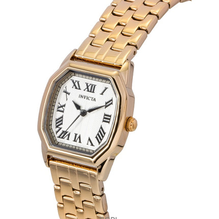 Invicta Wildflower Ruostumattomasta teräksestä valmistettu hopeinen kellotaulu Quartz 48960 naisten kello