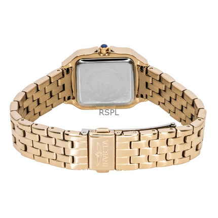 Invicta Angel Ruostumattomasta teräksestä valmistettu kristallihopea kellotaulu Quartz 48997 naisten kello