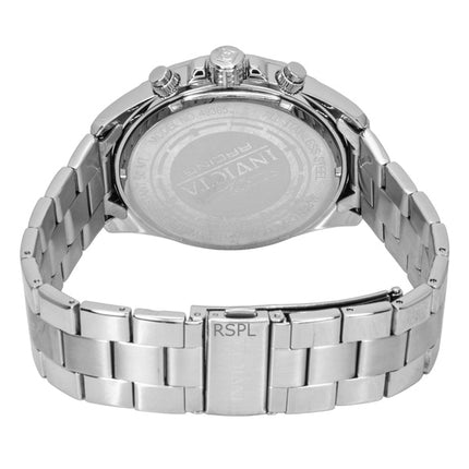 Invicta Speedway Chronograph GMT ruostumattomasta teräksestä valmistettu musta kellotaulu kvartsi 49365 miesten kello