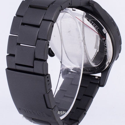 Fossiilisten Nate Chronograph Black Dial musta ioni päällystetty JR1401 Miesten kello