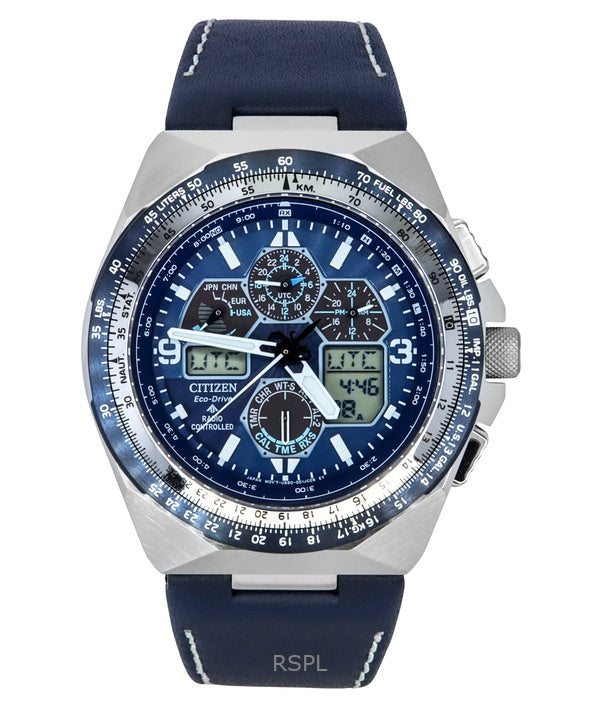 Citizen Promaster Skyhawk Radio-ohjattu Blue Dial Eco-Drive Diver JY8148-08L 200M miesten kello