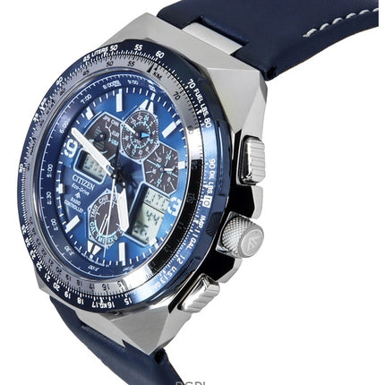 Citizen Promaster Skyhawk Radio-ohjattu Blue Dial Eco-Drive Diver JY8148-08L 200M miesten kello