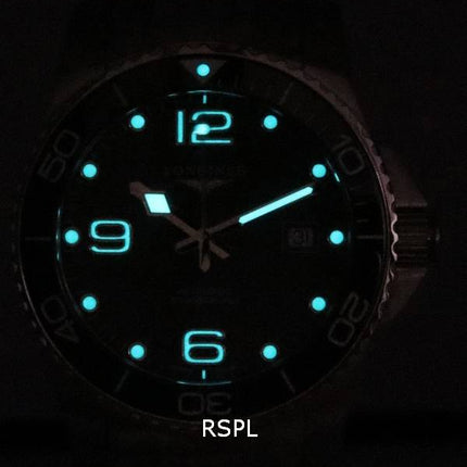 Longines HydroConquest Matt Vihreä Super-LumiNova-kelloautomaattisukelluksella L3.781.4.06.6 300M miesten kello