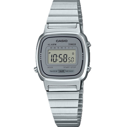 Casio Digital ruostumattomasta teräksestä herätyskello ajastin LA670WA 7DF LA670WA-7 naisten kello
