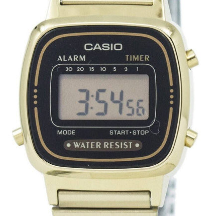 Casio Digital ruostumattomasta teräksestä herätyskello ajastin LA670WGA 1DF LA670WGA-1 Naisten kello