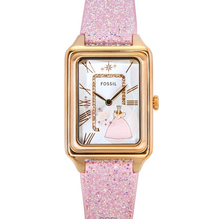 Fossil The Wizard of Oz Limited Edition -kangasranneke, hopeinen kellotaulu, kvartsi, LE1199, naisten kello