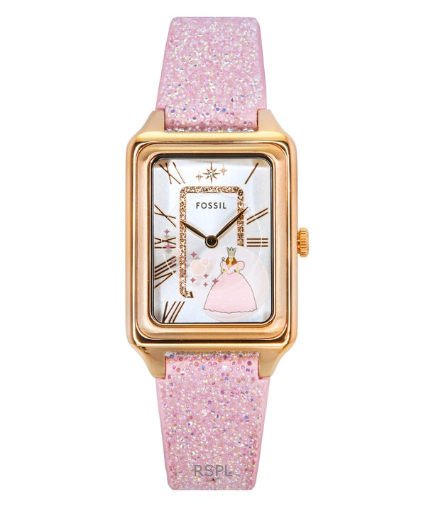 Fossil The Wizard of Oz Limited Edition -kangasranneke, hopeinen kellotaulu, kvartsi, LE1199, naisten kello