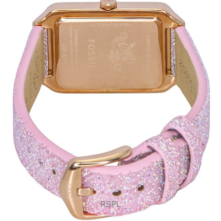 Fossil The Wizard of Oz Limited Edition -kangasranneke, hopeinen kellotaulu, kvartsi, LE1199, naisten kello