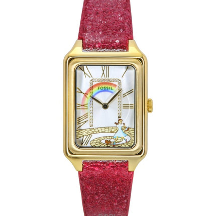 Fossil The Wizard of Oz Limited Edition -kangasranneke, hopeinen kellotaulu, kvartsi, LE1200, naisten kello