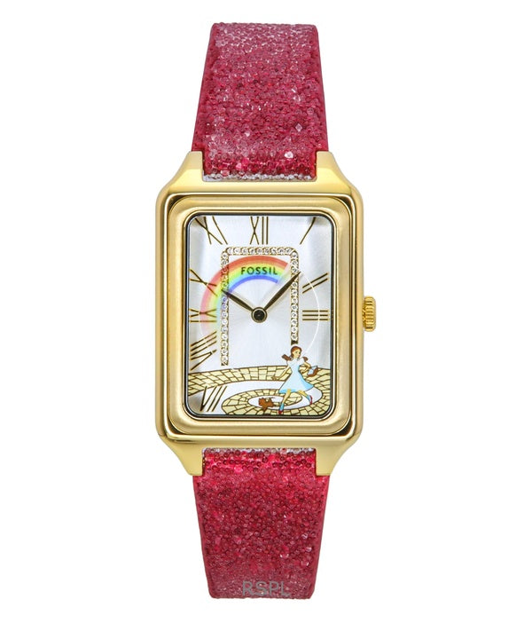 Fossil The Wizard of Oz Limited Edition -kangasranneke, hopeinen kellotaulu, kvartsi, LE1200, naisten kello