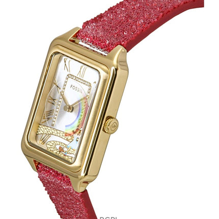 Fossil The Wizard of Oz Limited Edition -kangasranneke, hopeinen kellotaulu, kvartsi, LE1200, naisten kello