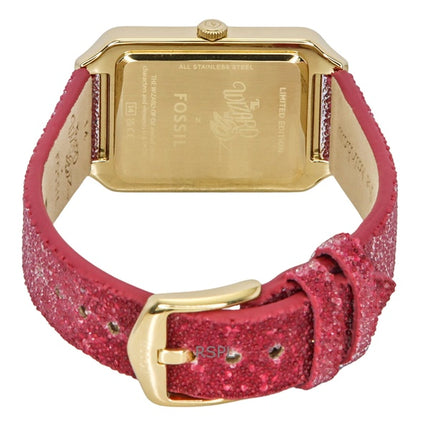 Fossil The Wizard of Oz Limited Edition -kangasranneke, hopeinen kellotaulu, kvartsi, LE1200, naisten kello