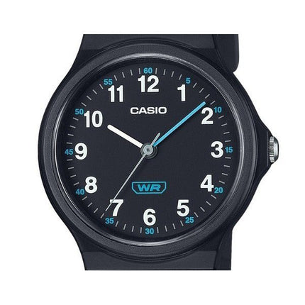 Casio Pop analoginen musta biopohjainen hartsihihna musta kellotaulu kvartsi LQ-24B-1B naisten kello