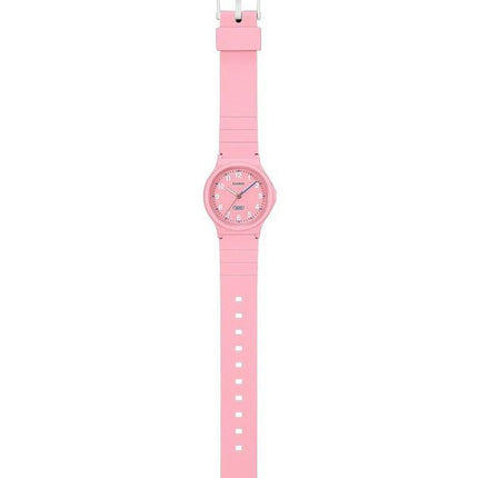 Casio Pop analoginen vaaleanpunainen biopohjainen hartsihihna vaaleanpunainen kellotaulu kvartsi LQ-24B-4B naisten kello