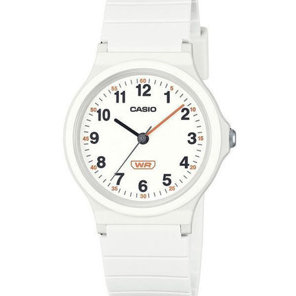 Casio Pop Analoginen Valkoinen Biopohjainen Hartsihihna Valkoinen Kellotaulu Kvartsi LQ-24B-7B Naisten kello