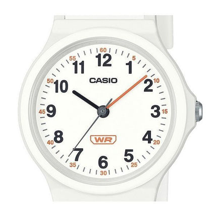 Casio Pop Analoginen Valkoinen Biopohjainen Hartsihihna Valkoinen Kellotaulu Kvartsi LQ-24B-7B Naisten kello