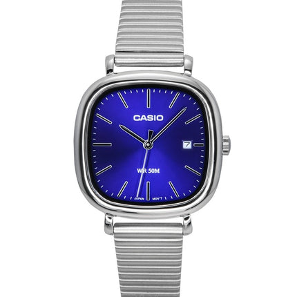 Casio Standard Analog Ruostumattomasta Teräksestä Sininen Kellotaulu Quartz LTP-B166D-2AV Naisten Kello