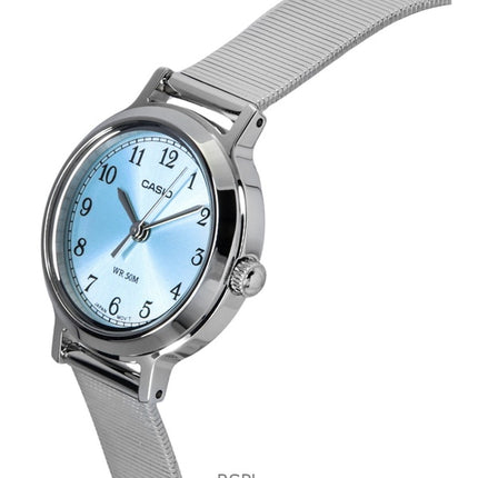 Casio Standard Analoginen ruostumattomasta teräksestä valmistettu sininen kellotaulu kvartsi LTP-B170D-2BV naisten kello