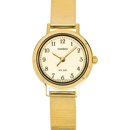 Casio Standard Analog Gold Tone ruostumaton teräs kellotaulu kvartsi LTP-B170G-9BV naisten kello