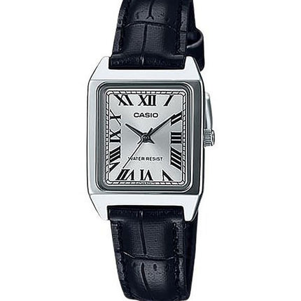 Casio Standard analoginen nahkaranneke hopea kellotaulu kvartsi LTP-V007L-7B1 naisten kello