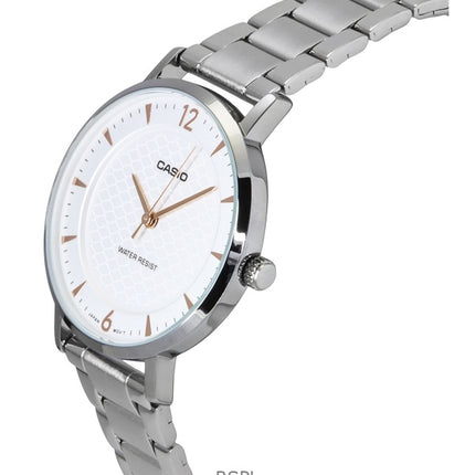 Casio Standard Analoginen ruostumattomasta teräksestä valmistettu kermanvärinen kellotaulu kvartsi LTP-VT04D-7A naisten kello