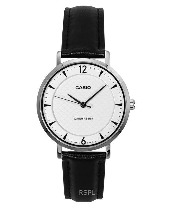 Casio Standard analoginen nahkaranneke valkoinen kellotaulu kvartsi LTP-VT04L-7A2 naisten kello
