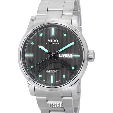 Mido Multifort IBA Limited Edition antrasiittinen kellotaulu M005.430.11.061.81 M0054301106181 100M miesten kello