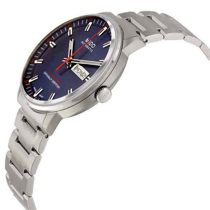 Mido Commander -kronometri ruostumattomasta teräksestä, sininen kellotaulu, automaattinen M021.431.11.041.00 miesten kello