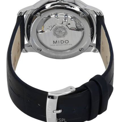 Mido Baroncelli Heritage -nahkaranneke, valkoinen kellotaulu, automaattinen M027.407.16.010.00 miesten kello