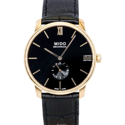 Mido Baroncelli Limited Edition -nahkainen musta kellotaulu, automaattinen M037.405.36.050.00 miesten kello