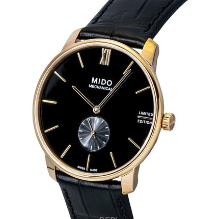 Mido Baroncelli Limited Edition -nahkainen musta kellotaulu, automaattinen M037.405.36.050.00 miesten kello