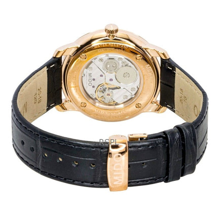 Mido Baroncelli Limited Edition -nahkainen musta kellotaulu, automaattinen M037.405.36.050.00 miesten kello