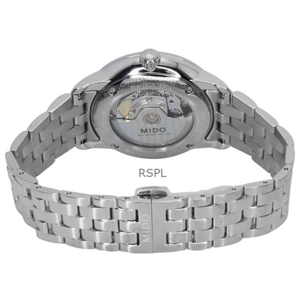 Mido Baroncelli Signature -ruostumattomasta teräksestä valmistettu musta kellotaulu automaattinen M037.407.11.051.01 miesten kello