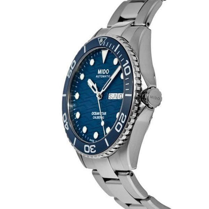 Mido Ocean Star 200C ruostumaton teräs sininen kellotaulu automaattinen sukeltaja M042.430.11.041.00 200M miesten kello