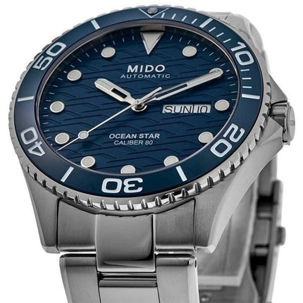 Mido Ocean Star 200C ruostumaton teräs sininen kellotaulu automaattinen sukeltaja M042.430.11.041.00 200M miesten kello