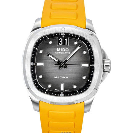 Mido Multifort TV Big Date -kumiranneke, harmaa kellotaulu, automaattinen M049.526.17.081.00 100M miesten kello