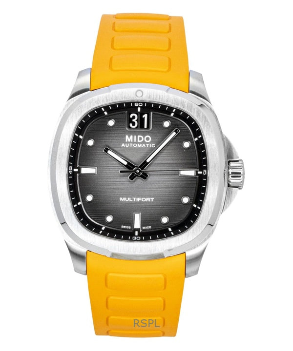 Mido Multifort TV Big Date -kumiranneke, harmaa kellotaulu, automaattinen M049.526.17.081.00 100M miesten kello