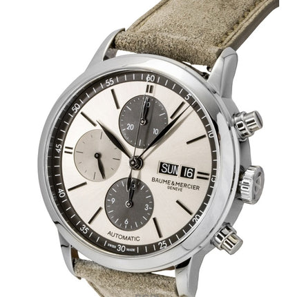 Baume &amp; Mercier Classima Chronograph -nahkaranneke beigellä kellotaululla, automaattinen M0A10782 miesten kello