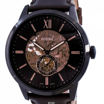 Fossil Townsman Brown Dial automaattinen luuranko ME3155 miesten kello